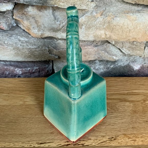 VTG Asian Teapot Ceramic Bamboo Tea Pot - Picture 6 of 13